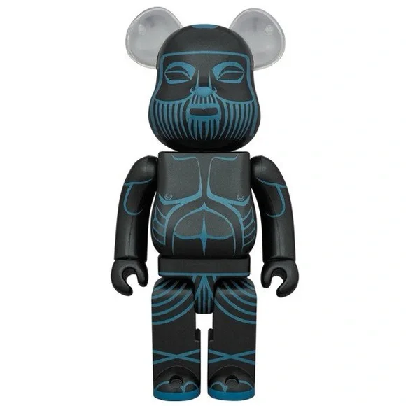 Medicom Bearbrick Series 35 Blue Tribal Mask 100% - Picture 1 of 2